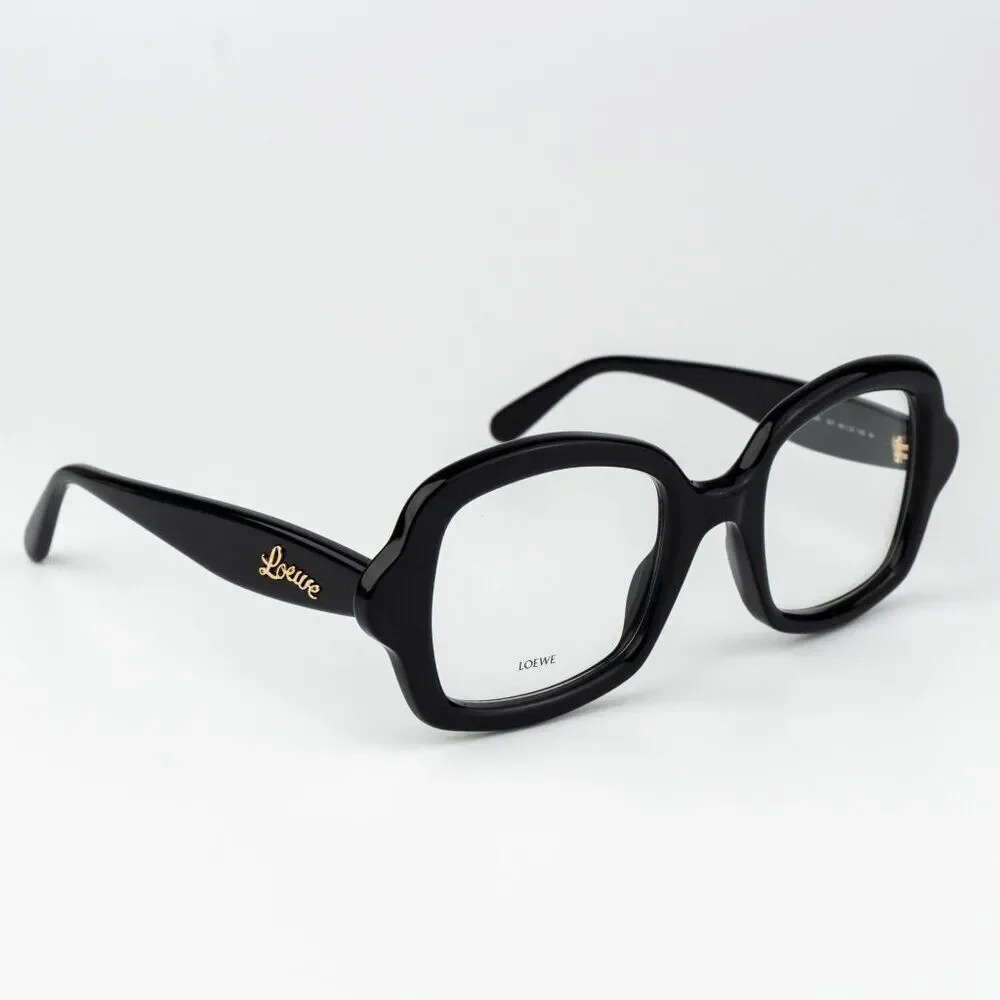 Loewe CURVY Women Eyeglasses Black Square LW50066I 001 BRAND NEW